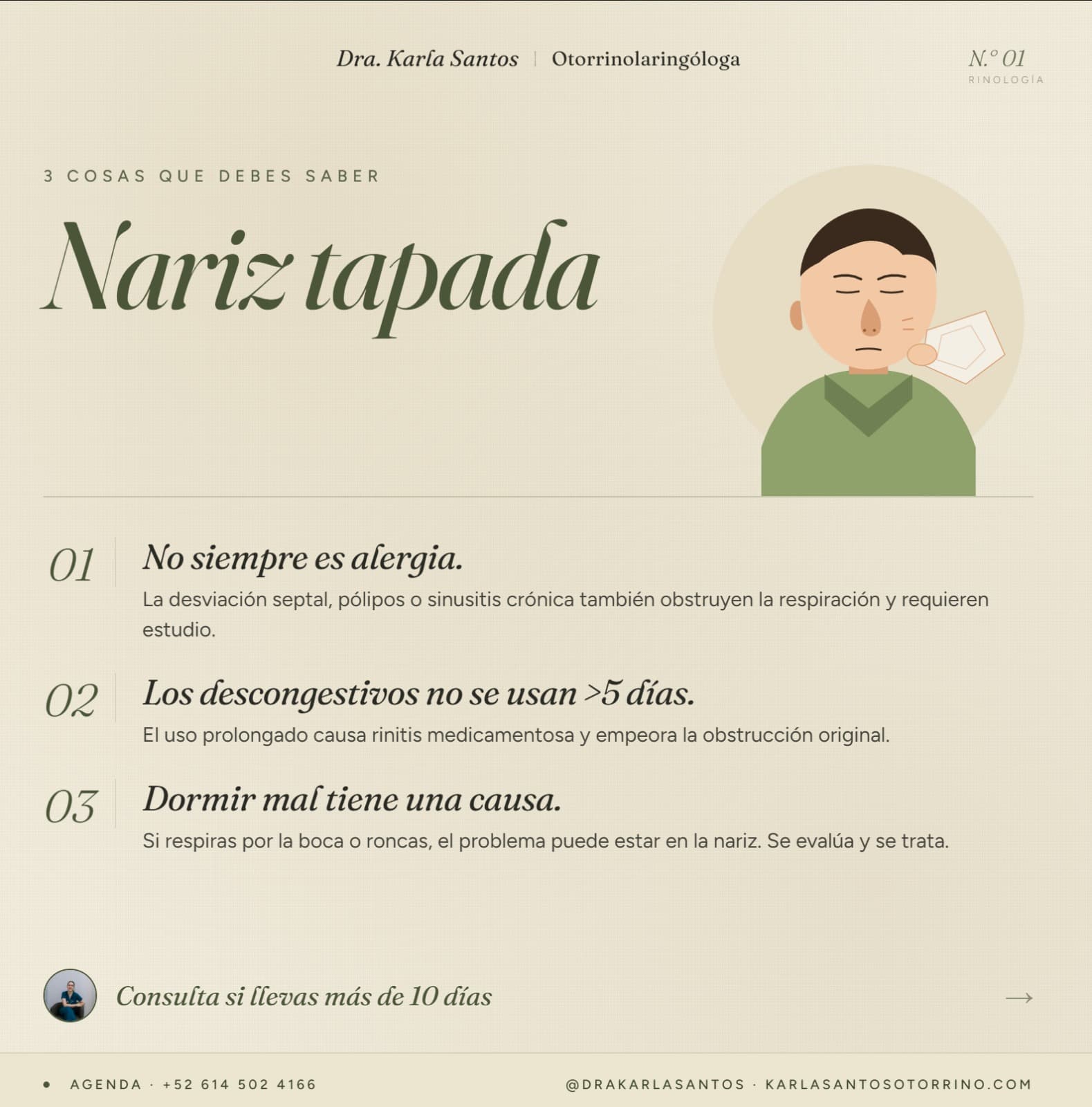 Nariz tapada — 3 cosas que debes saber